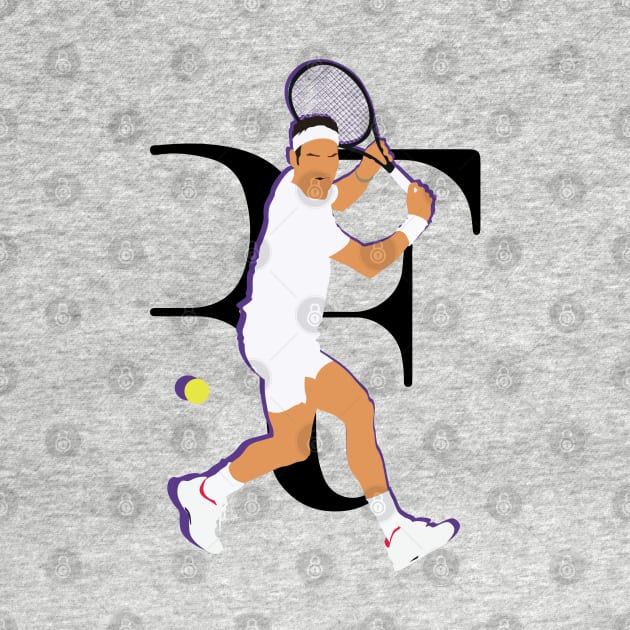 Roger Federer Grand Slam Collage by Jackshun